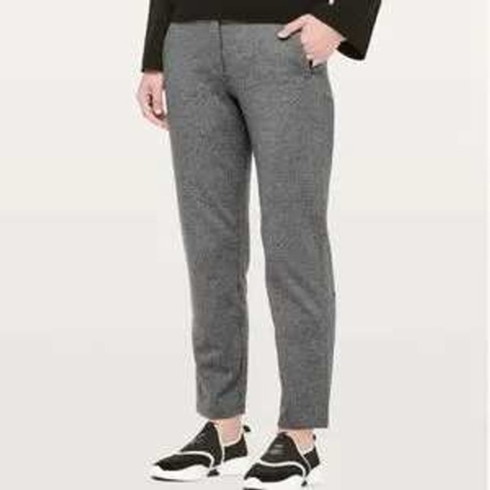 lululemon athletica Gray Slim Ponte Trousers